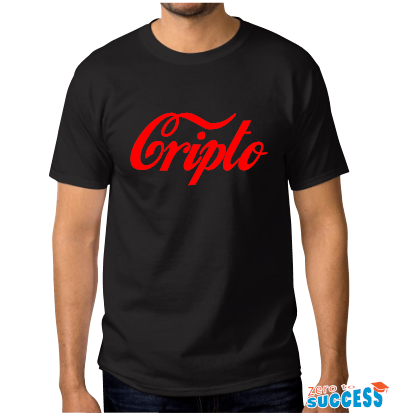 Мъжка черна тениска Cripto