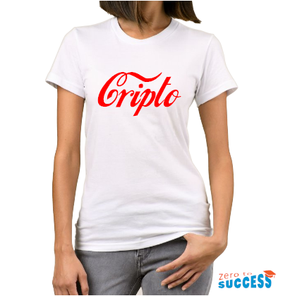 Дамска бяла тениска Cripto