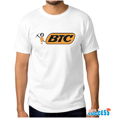 Мъжка бяла тениска Btc