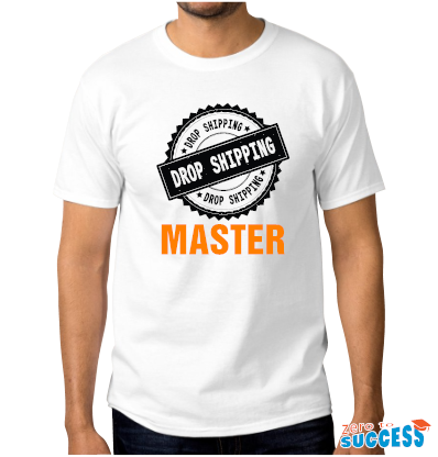 Мъжка бяла тениска Dropshipping Master