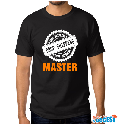 Мъжка черна тениска Dropshipping Master