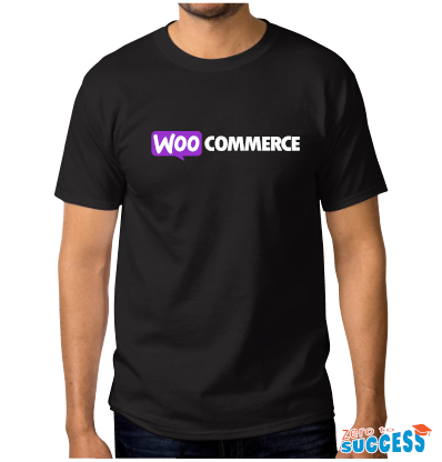 Мъжка черна тениска WooCommerce