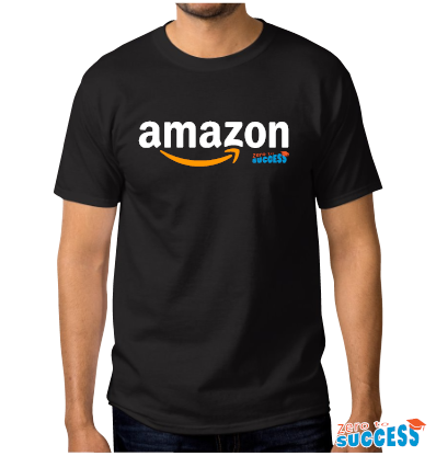 Мъжка черна тениска Amazon